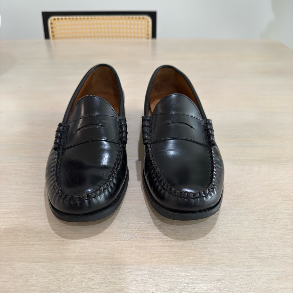 J Crew Camden Loafer in Black Leather Size 9 Great Condition